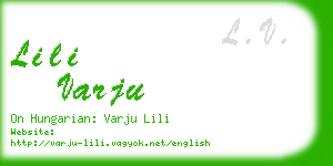 lili varju business card